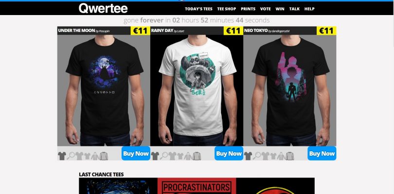 Qwertee des t-shirts pour les geeks et les geekettes