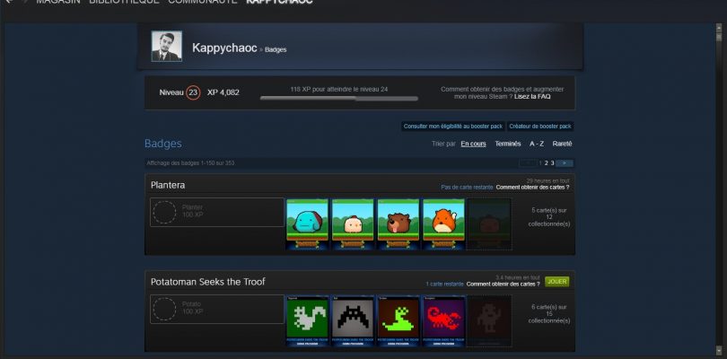 Comment gagner des levels sur steam ?