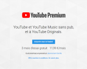 Youtube Premium : 3 mois gratuit