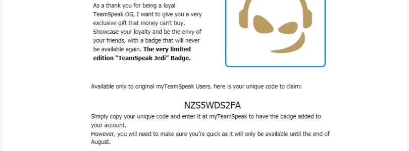 TeamSpeak : un badge exclusif pour séduire les anciens utilisateurs