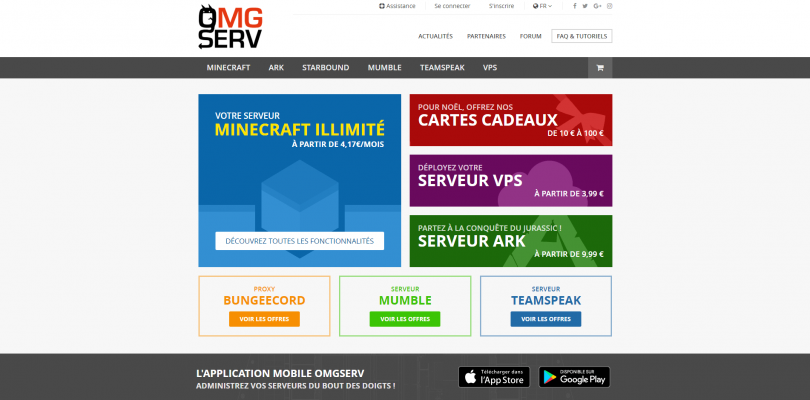 OMGSERV : présentation de l’offre Minecraft Illimité