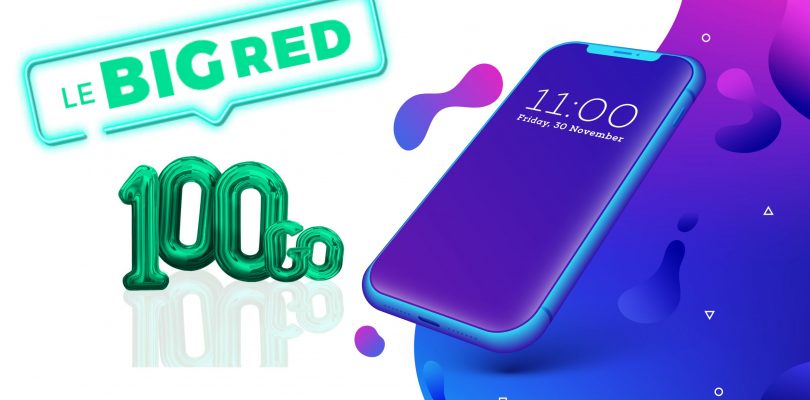 RED by SFR : BIG RED 100GO pour 12€ par mois
